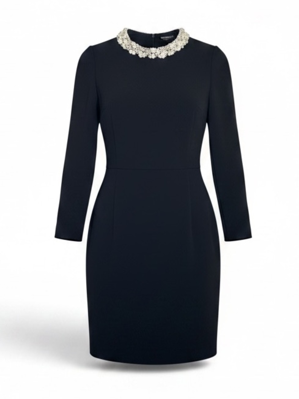 Worth New York Classic Crepe With Beaded Embellished Neckline Size 10